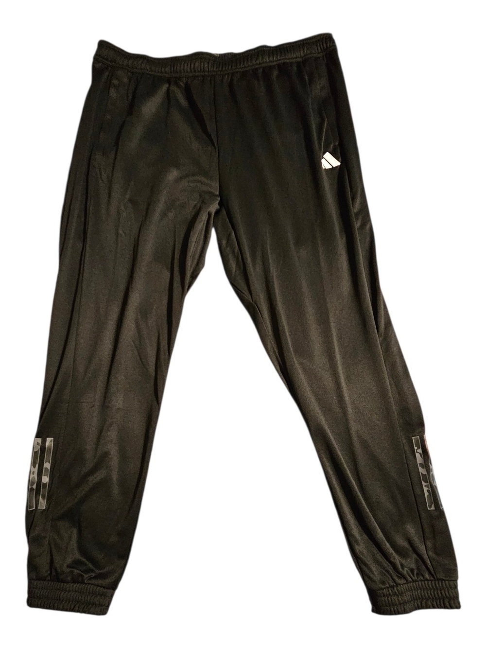 Adidas Black Athletic Track Pants with Reflective Details